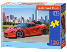 Puzzle Castorland 120 dílků - Sporťák červený K-1 Attack Puzzle Castorland 120 dílků - Sporťák červený K-1 Attack