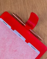 Týdenní diář 2027 Notique Refill kroužkový 12,5 x 19 cm sytě červený (5)