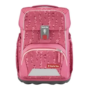Školní aktovka Step by Step BASIS Pink Bubbles – 4dílný set