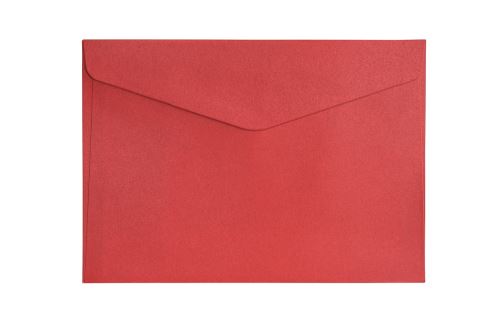 Obálky C5 Pearl červená 150g, 10ks, Galeria Papieru