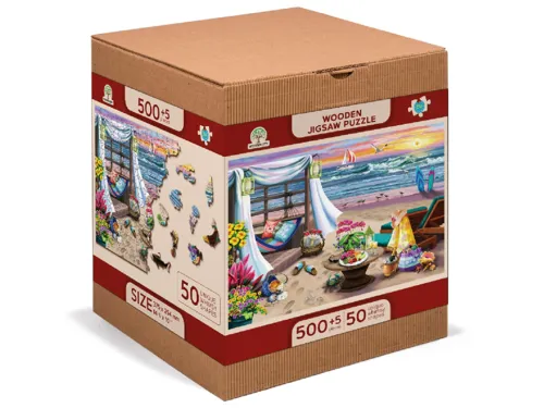 Dřevěné puzzle L, 505 dílků - Letní čas