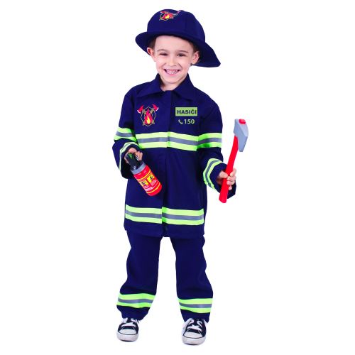 Dětský kostým hasič s českým potiskem, vel. M, e-obal