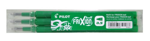 Sada 3 ks náplní Pilot FriXion Ball, tenký hrot - zelená