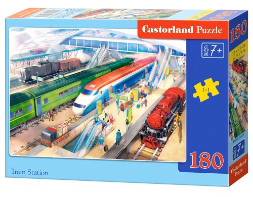 Puzzle Castorland 180 dílků - Vlakové nádraží