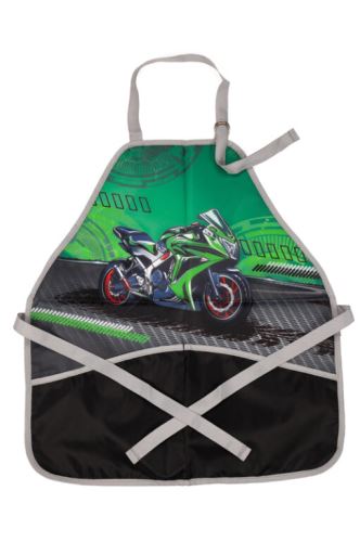 Zástěrka na výtvarnou výchovu Helma - Moto Race