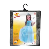Dětský kostým modrá princezna, vel. S (1)