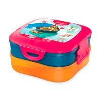 Dvoupatrový box na svačinu Maped Picnik Concept Kids 1400 ml - červený