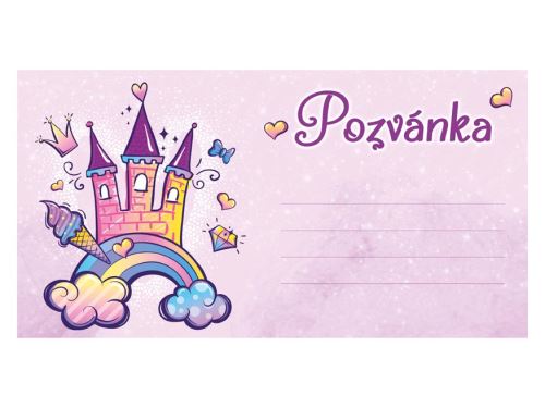 Pozvánka P024, 190x100mm - 10ks