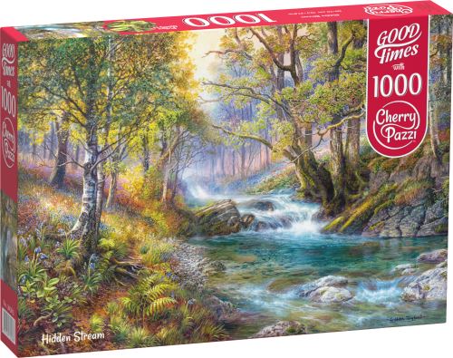 Puzzle Cherry Pazzi 1000 dílků - Potok v lese (Hidden Stream)