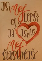 Přáníčko BeBechy - recyklovaný papír - Jsi nej