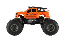Auto RC pick-up Off road terénní 23 cm, 2,4 GHz se světlem - oranžové (5)