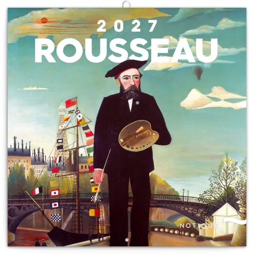Nástěnný kalendář poznámkový 2027 Notique Henri Rousseau, 30 x 30 cm