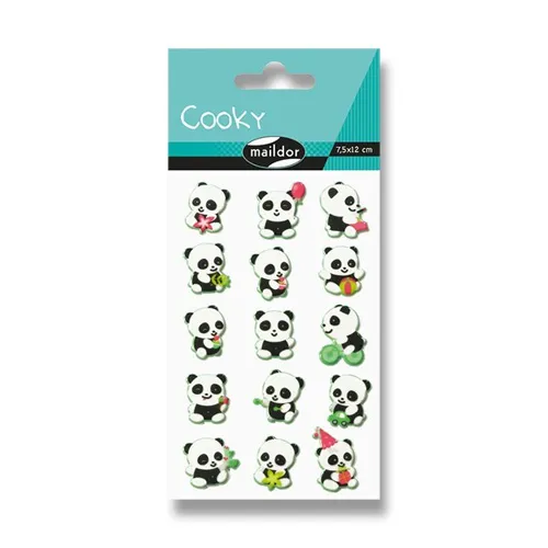 Samolepky Maildor 3D Cooky - Panda