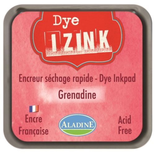 Razítkovací polštářek ALADINE IZINK DYE - Grenadine, zářivě červená