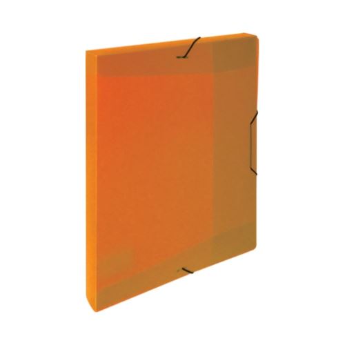 Krabice PP s gumou A5 Opaline - oranžová