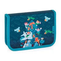 Školní batohový set 5-dílný Bagmaster Lumi 24 E Kostičkový svět + gumovací pero Pilot Frixion (11)