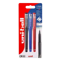 Gumovatelné pero s víčkem UNI UF-222, 0,7 mm, sada 3 ks (modrá, černá, červená)