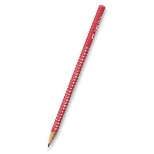 Grafitová tužka Faber-Castell Sparkle - perleťová červená