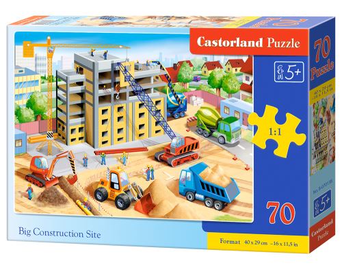 Puzzle Castorland 70 dílků premium - Velké staveniště