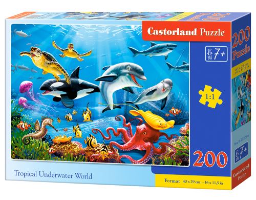 Puzzle Castorland 200 dílků premium - Tropický podvodní svět