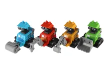 Vesmírný robot Zmáčkni a jeď 14 cm na setrvačník - mix motivů (5)