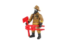 Figurka hasič plast 10cm s doplňky mix druhů na kartě 15,5x25,5x4cm (3)
