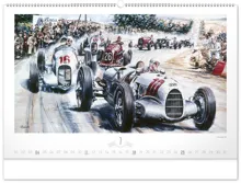 Nástěnný kalendář 2027 Notique Oldtimers – Václav Zapadlík, 64 x 42 cm (7)