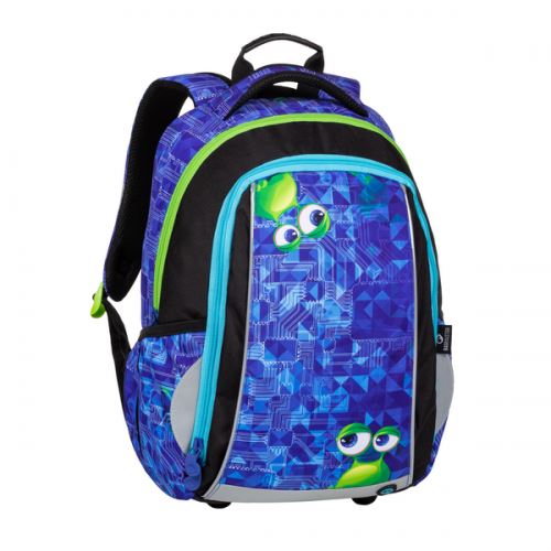 Bagmaster školní batoh MARK 20 B Blue/Green/Black, 3 roky záruka