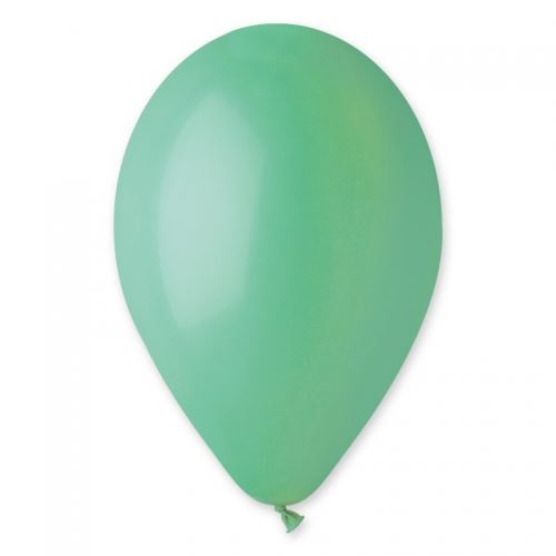 Balónky nafukovací průměr 26cm – pastelová mátová zelená, 100 ks