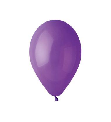 Balónky nafukovací průměr 26cm – pastelová tmavě fialová, 10 ks
