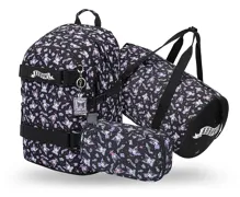 Školní batohový set 3-dílný Baagl Skate Kuromi Black