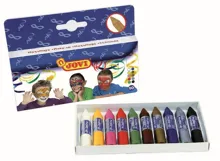 Obličejové barvy JOVI 10x5,6g, 10 barev v tyčince Obličejové barvy JOVI 10x5,6g, 10 barev v tyčince