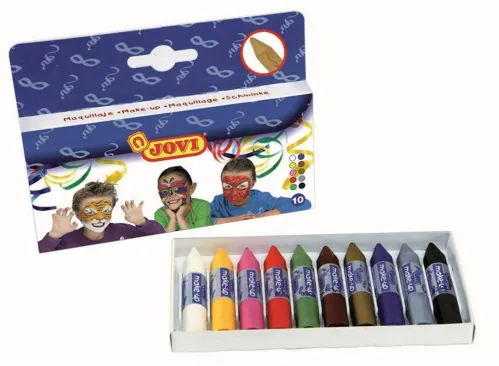 Obličejové barvy JOVI 10x5,6g, 10 barev v tyčince