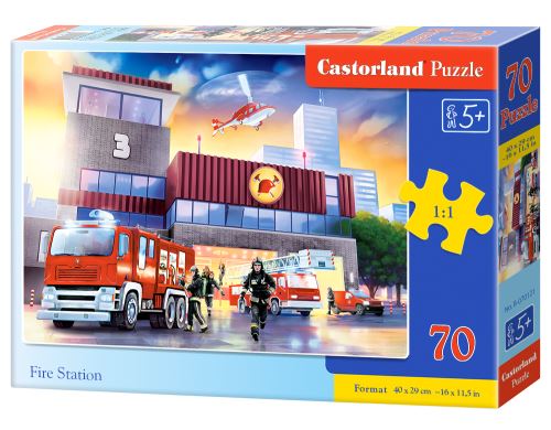 Puzzle Castorland 70 dílků premium - Požární stanice