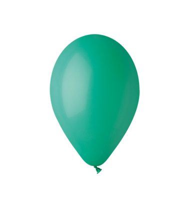 Balónky nafukovací průměr 26cm – pastelová tmavě zelená, 10 ks