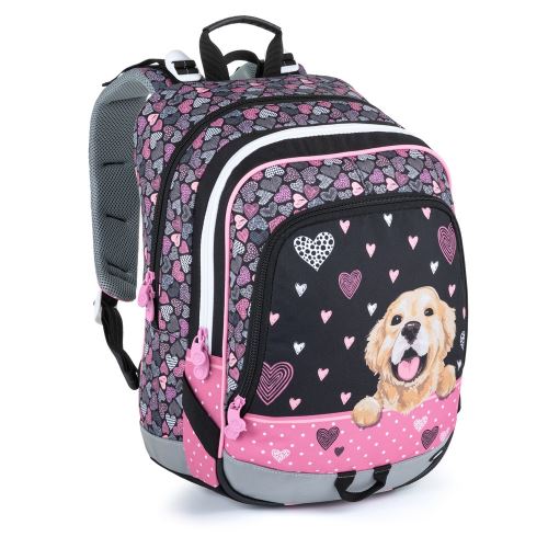 Bagmaster školní batoh ALFA 21 A Black/Pink