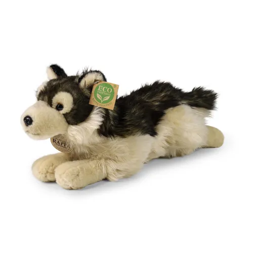 Plyšový vlk ležící 38 cm, ECO-FRIENDLY