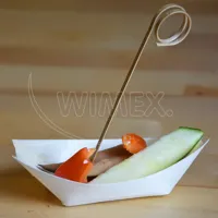 Fingerfood miska dřevěná, lodička 13 x 8 cm [100 ks] (2)