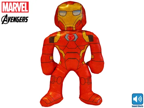 Plyšový Iron Man 38 cm třpytivý se zvukem na baterie - Marvel
