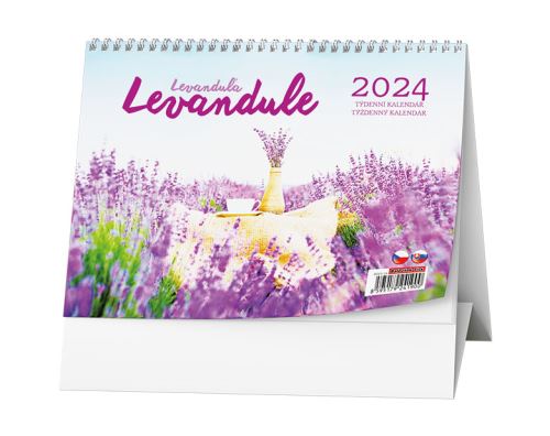 Stolní kalendář 2024 Baloušek - Levandule