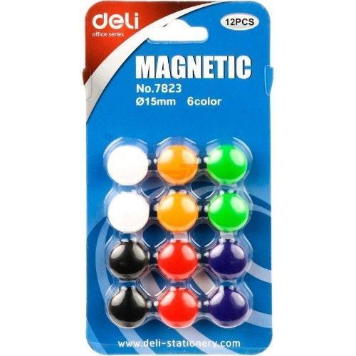 Magnety 15mm 7823, 12ks - mix barev