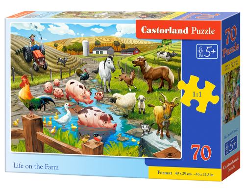 Puzzle Castorland 70 dílků premium - Život na farmě