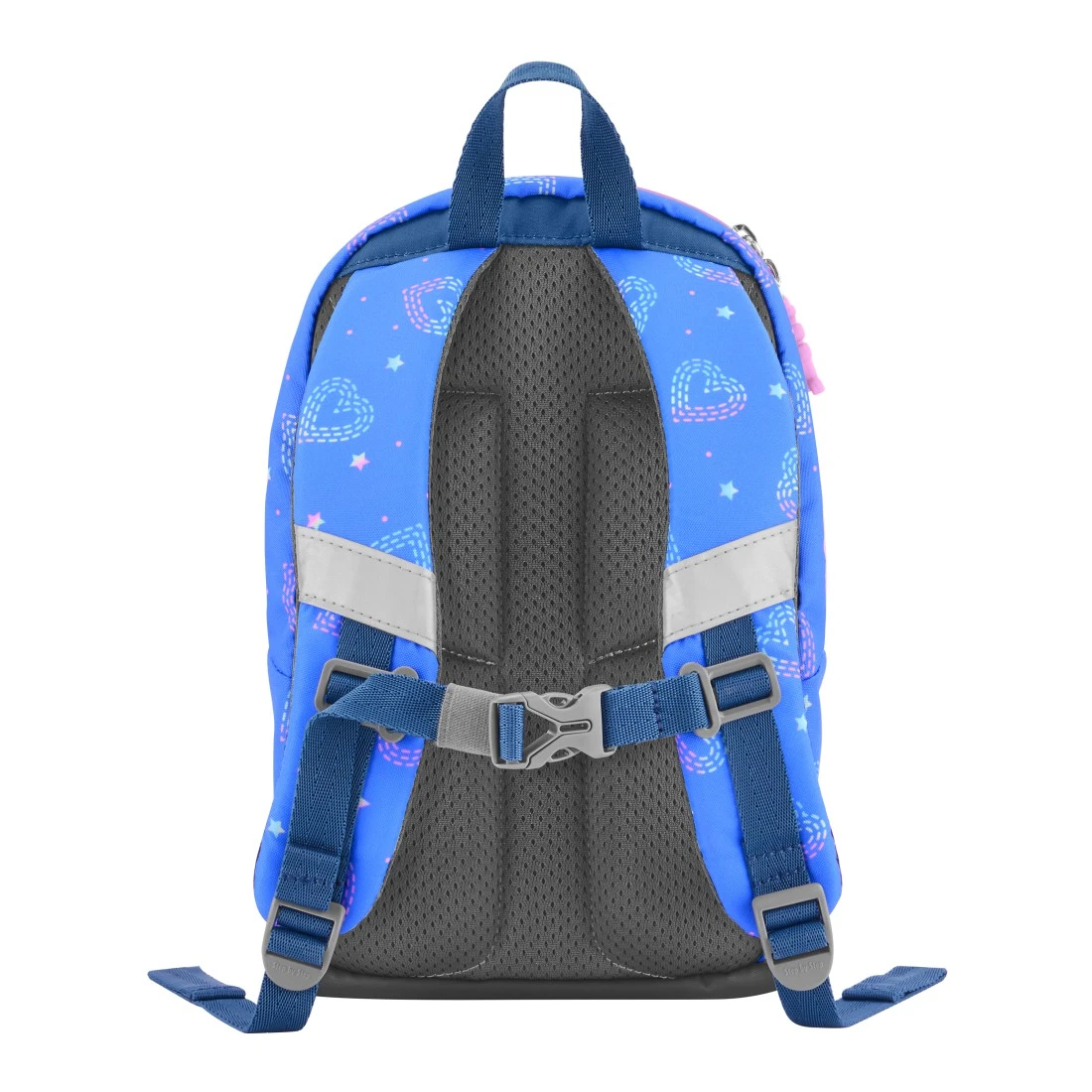 Zadní strana batůžku Step by Step KIGA MINI Rainbow Lui s popruhy a hrudním pásem