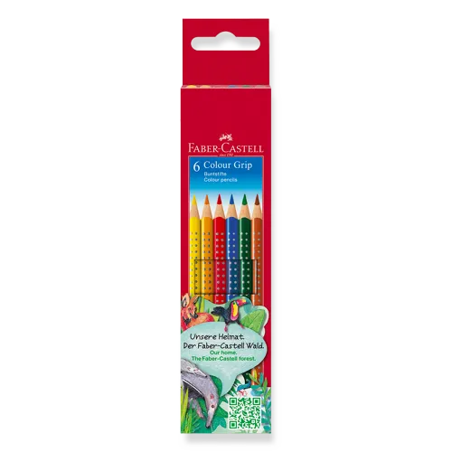 Pastelky Faber-Castell Grip 2001, 6 barev