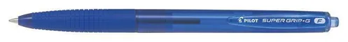 PILOT kuličkové pero Super Grip G, stiskací mechanismus - modrá F