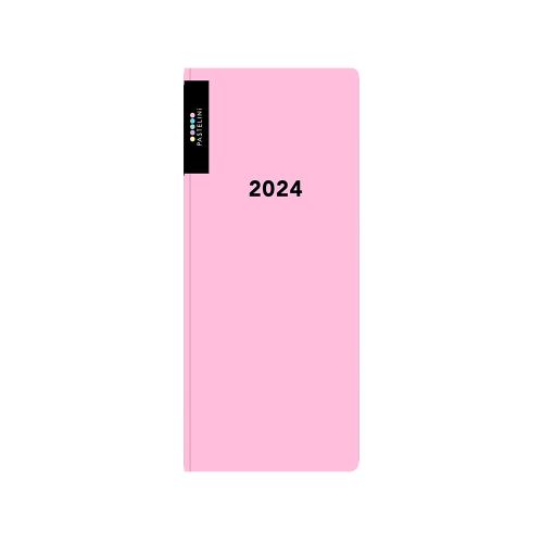 Měsíční diář PVC Karton P+P 2024 - PASTELINI růžová