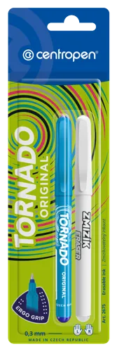 Školní roller Centropen 2675 Tornado Original se zmizíkem - mix barev