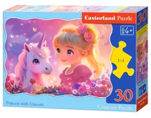 Puzzle Castorland 30 dílků - Princezna s jednorožcem (Princess with Unicorn) Puzzle Castorland 30 dílků - Princezna s jednorožcem (Princess with Unicorn)