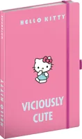 Notes linkovaný Notique Hello Kitty, 13 × 21 cm