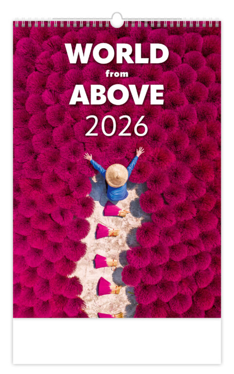 Levně Nástěnný kalendář 2026 Helma - World from Above